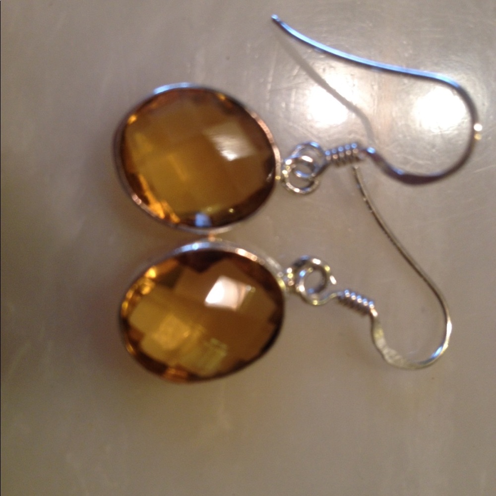 Citrine Sterling Silver Earrings